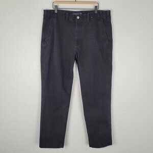 Abercrombie & Fitch Loose Fit Pants Straight Leg Black Size 36